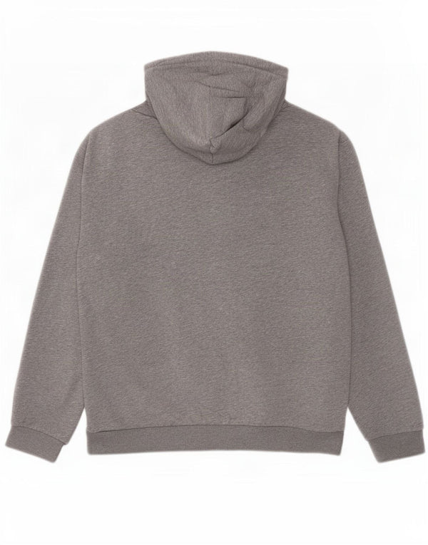 Pulover Adidas pentru bărbați, bumbac cu pete, gri mediu