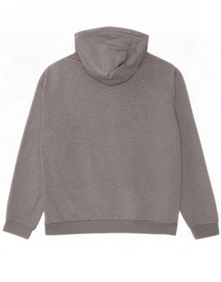 Pulover Adidas pentru bărbați, bumbac cu pete, gri mediu