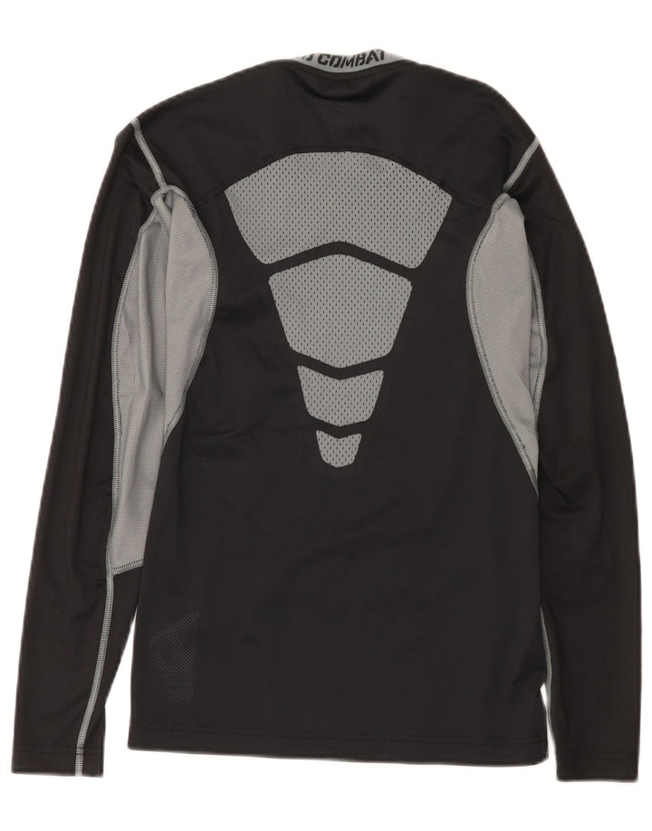 Nike pentru bărbați Dri Fit Top cu mânecă lungă, mic, negru, poliester color bloc