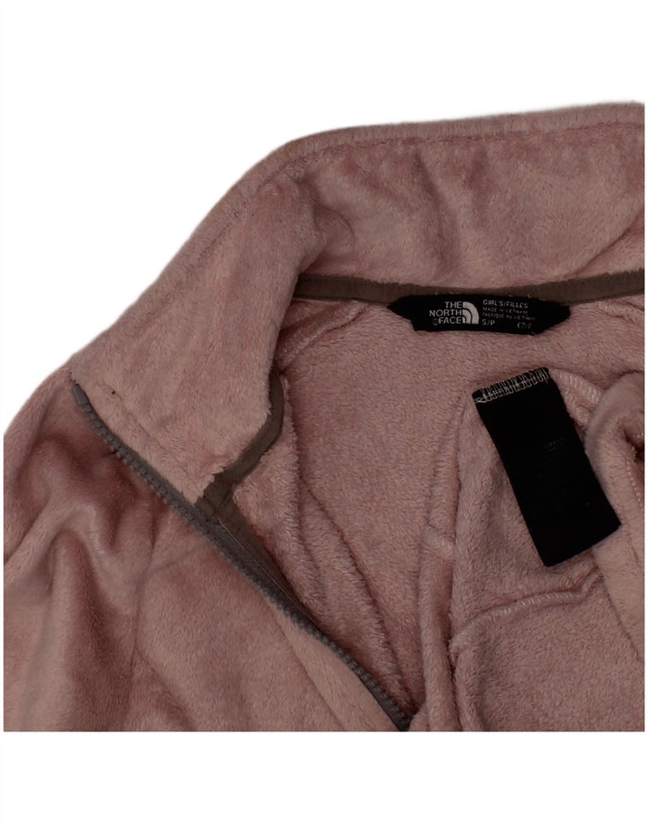 Jachetă polară pentru fete THE NORTH FACE 7-8 ani poliester roz mic