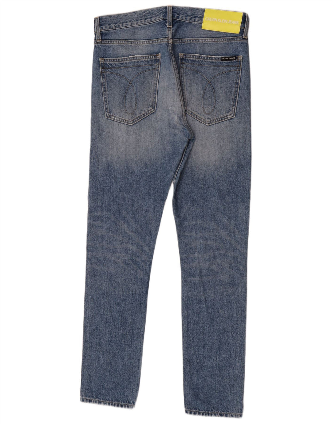Calvin Klein Blugi Slim Distressed Bărbați W29 L30 Bumbac Albastru
