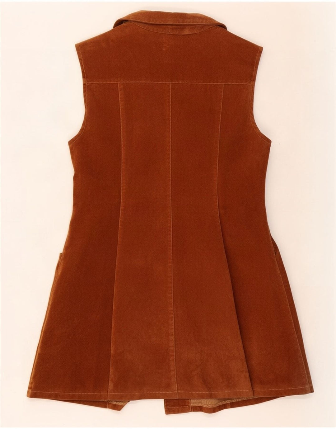 Gilet Avant Femei din piele intoarsa UK 12 Maro Mediu