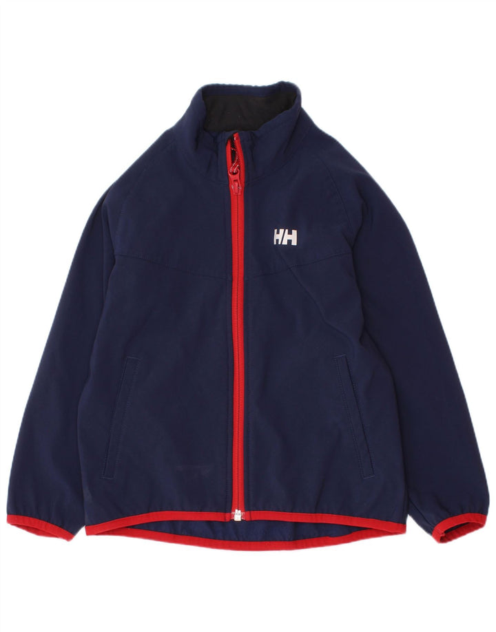 Jachetă de trening Helly Hansen pentru băieți, 3-4 ani, poliamidă bleumarin