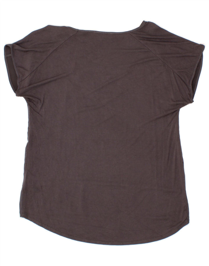 OASIS Womens Crop Blouse Top UK 12 Medium Black Polyester Vintage Oasis and Second-Hand Oasis from Messina Hembry 