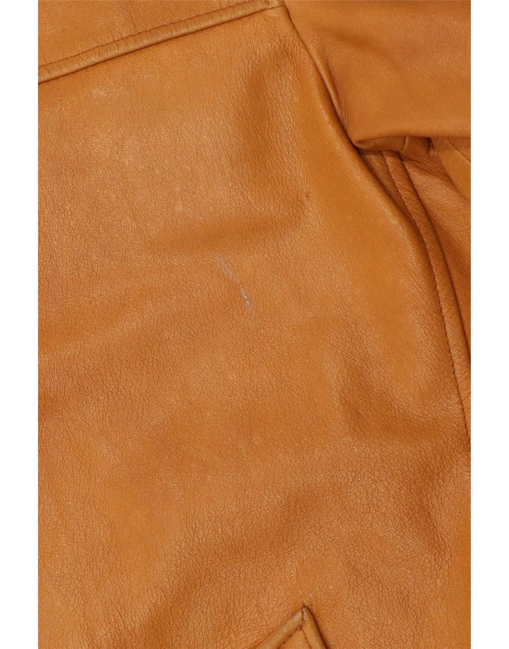 Jachetă de piele pentru bărbați Steve Madden UK 42 XL din piele bej