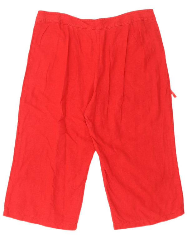 Bermude pentru femei Marks & Spencer UK 16 Large W34 Red Linen