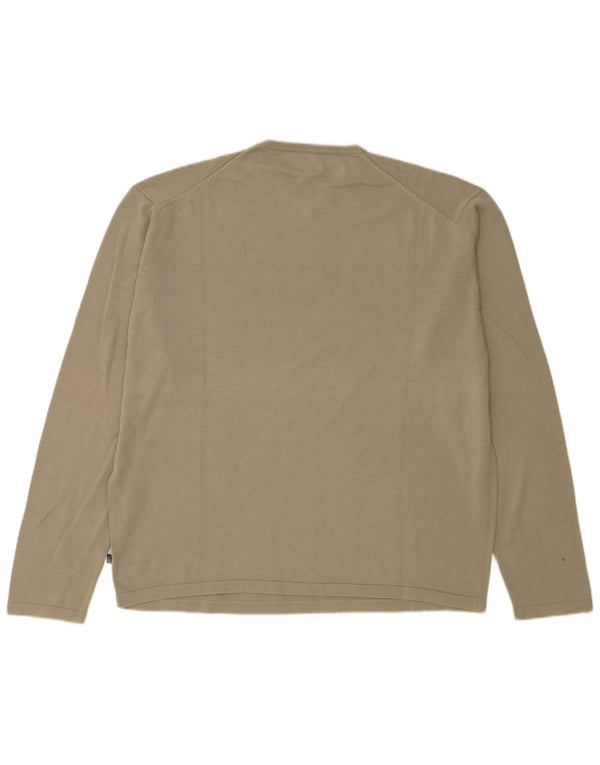 Pulover Dockers pentru bărbați, kaki, cu decolteu în V, 2XL, kaki
