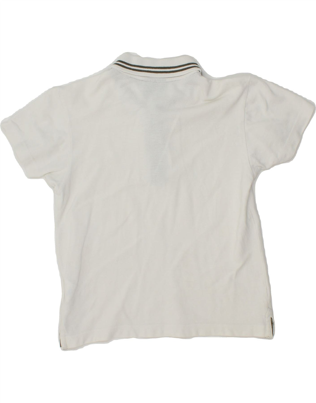 CHAMPION Boys Polo Shirt 7-8 Years Small  White Cotton Vintage Champion and Second-Hand Champion from Messina Hembry 