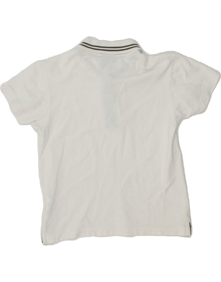 CHAMPION Boys Polo Shirt 7-8 Years Small  White Cotton Vintage Champion and Second-Hand Champion from Messina Hembry 