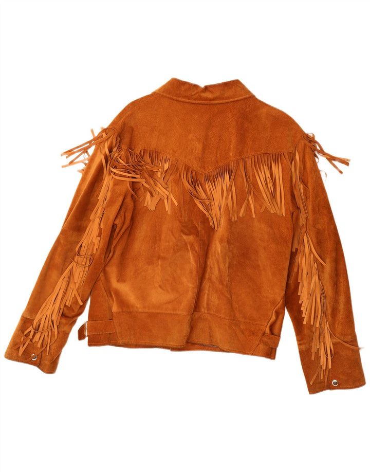 Jachetă vintage pentru bărbați din piele intoarsa IT 50 Large Brown