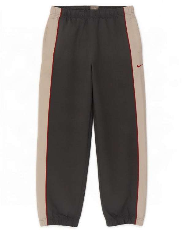 Nike Boys Tracksuit Trousers Joggers 10-11 Years Medium Grey Colourblock