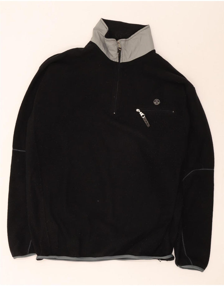 Jumper North Sails pentru bărbați, cu fermoar și gât, din lână, XL, poliester color bloc