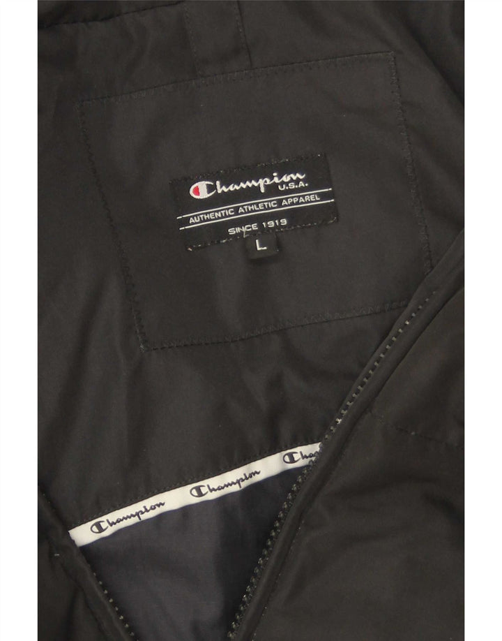 Jachetă căptușită cu glugă pentru femei Champion UK 16 Large Black