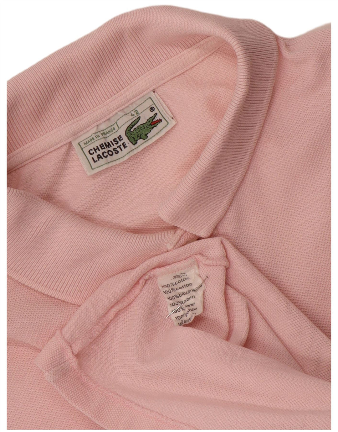 Tricou polo Lacoste pentru femei Mărimea 42 Bumbac roz mare