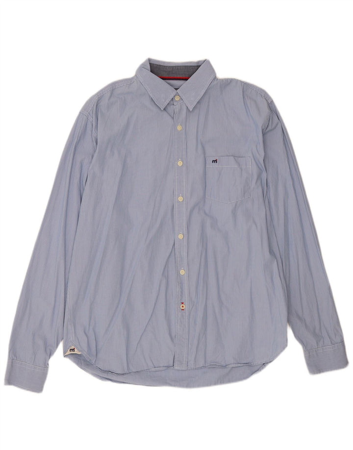 Cămașă pentru bărbați Mistral XL Blue Pinstripe Bumbac