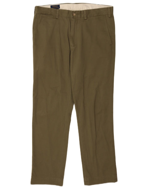 Pantaloni chino pentru bărbați Polo Ralph Lauren Slim Fit L34 L30 Bumbac kaki