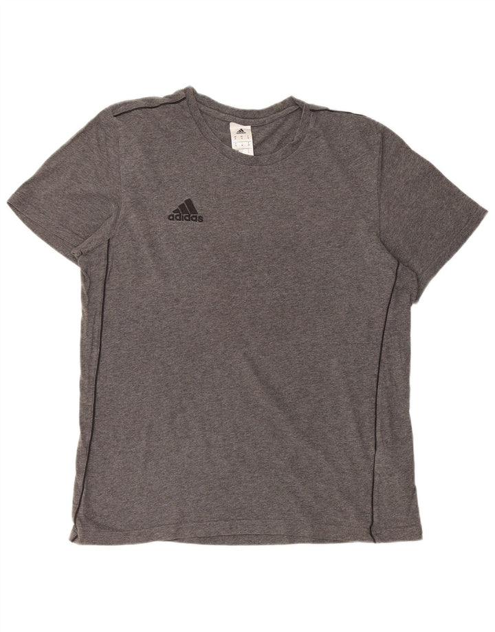 Tricou pentru bărbați ADIDAS Top din bumbac gri mediu