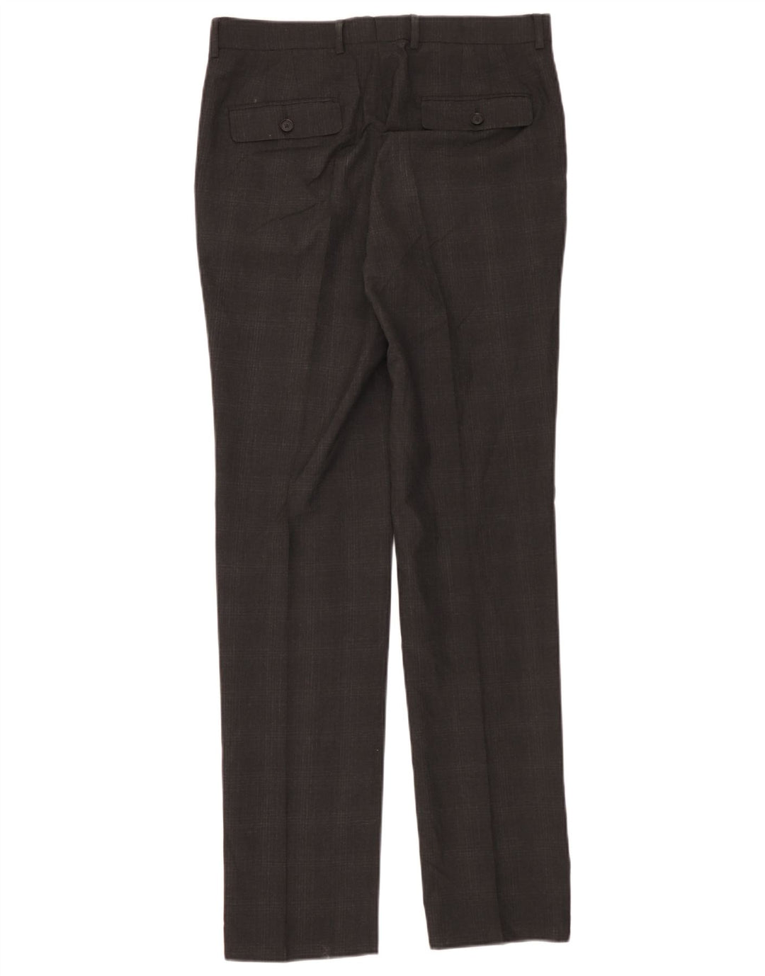 Pantaloni de costum pentru bărbați Marks & Spencer Super Slim Fit L32 L33 Gri Check