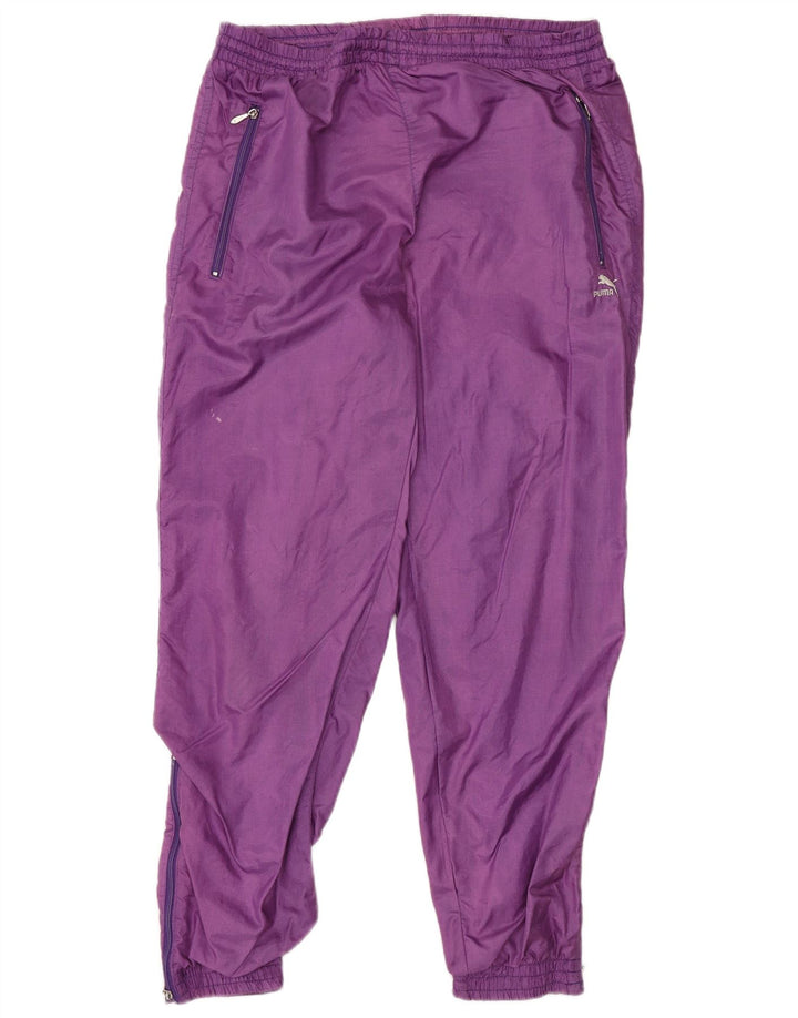 Pantaloni de trening PUMA pentru bărbați Joggeri poliamidă violet mediu