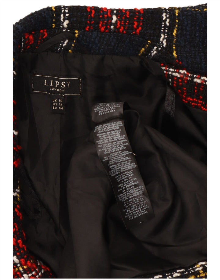 Jachetă Blazer pentru femei Lipsy UK 16, mare, poliester cu carouri roșii