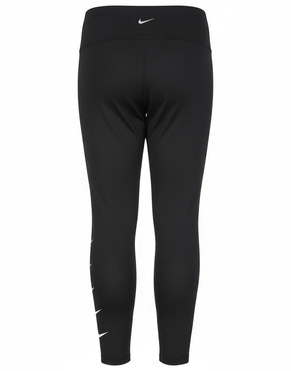 Leggings Nike Dri Fit Graphic pentru femei UK 10 Poliester negru mic