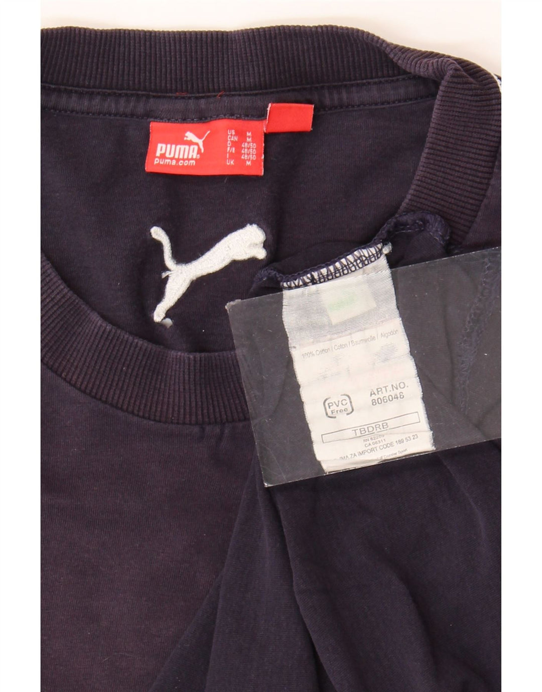 Tricou grafic Puma pentru bărbați Top mediu din bumbac bleumarin