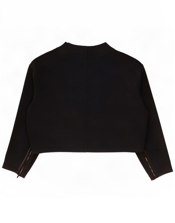 Nike Top supradimensionat pentru femei cu mânecă lungă UK 12 Medium Black Bumbac