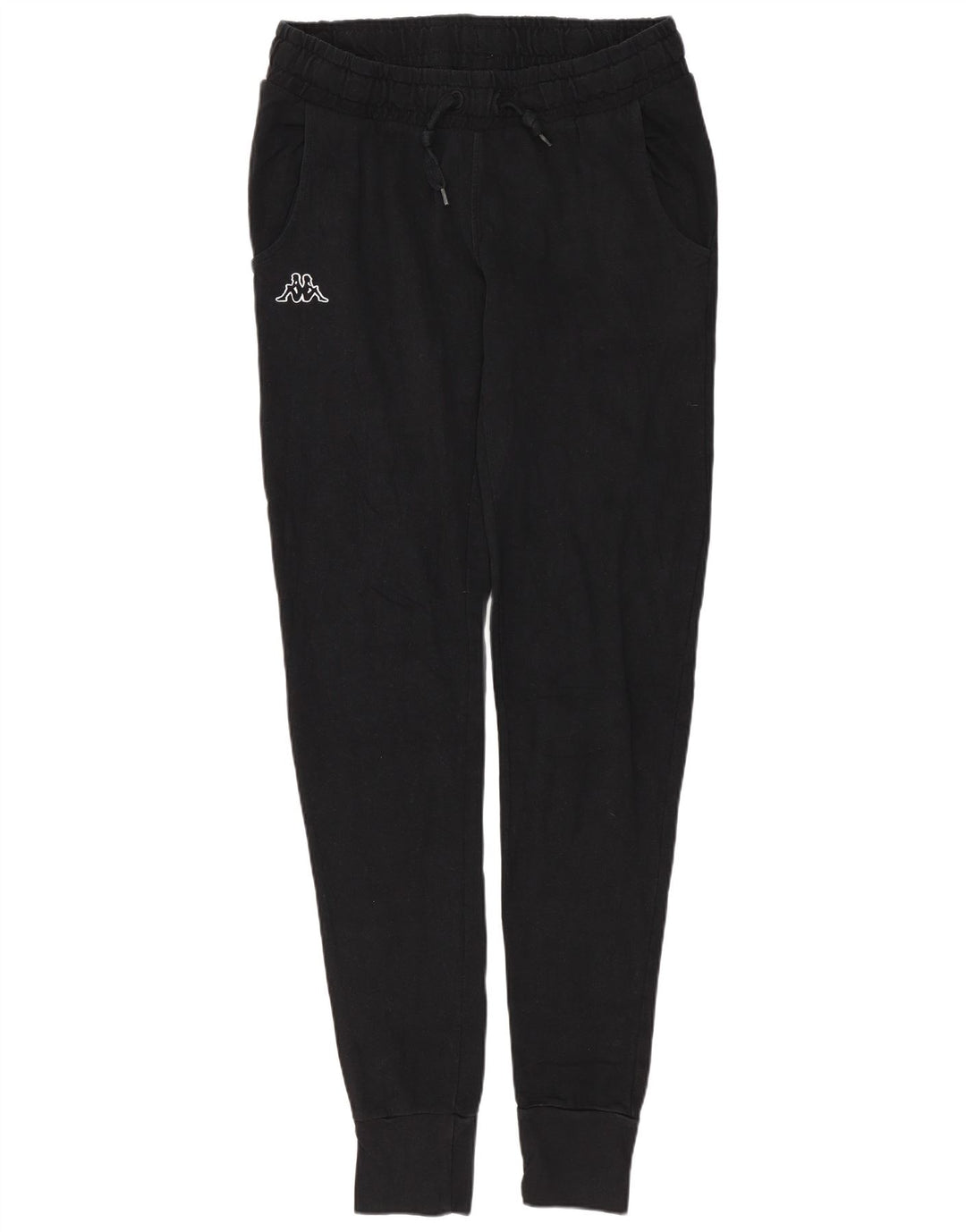 Pantaloni de trening Kappa pentru femei Joggeri mari, negru, bumbac