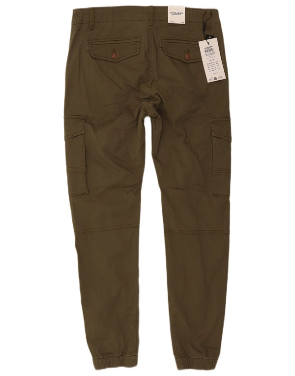 Pantaloni cargo Jack & Jones Paul Joggers pentru bărbați L30 L30 bumbac kaki