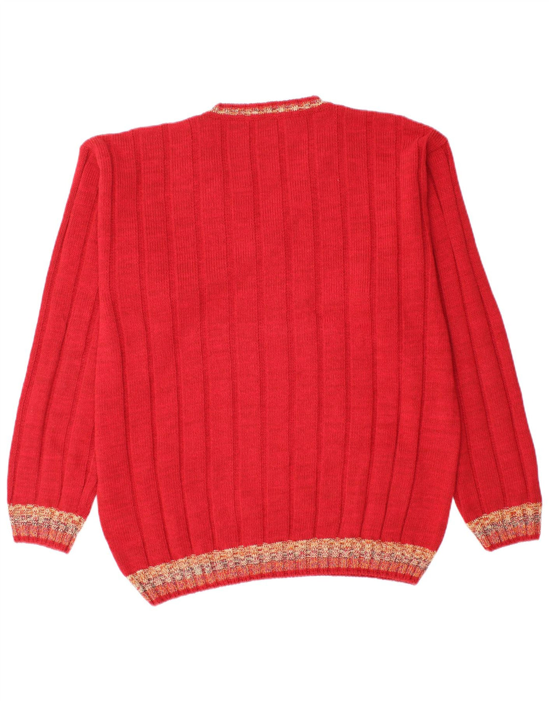 Pulover cu decolteu în V Dardano pentru bărbați, 2XL, lână roșie