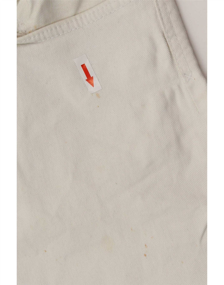 Blugi tăiați pentru bărbați Zara EU 40 Medium L31 L25 Bumbac alb