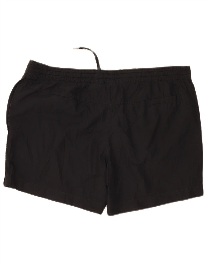 NIKE Womens Sport Shorts UK 14/16 Large  Black Polyester