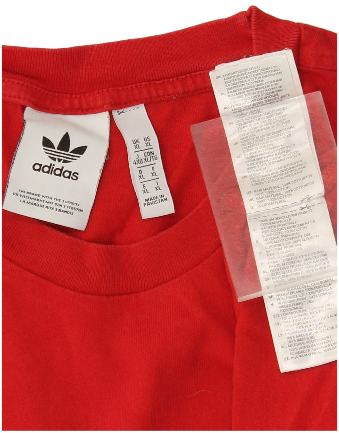 Tricou grafic ADIDAS pentru bărbați Top XL, roșu, bumbac color bloc