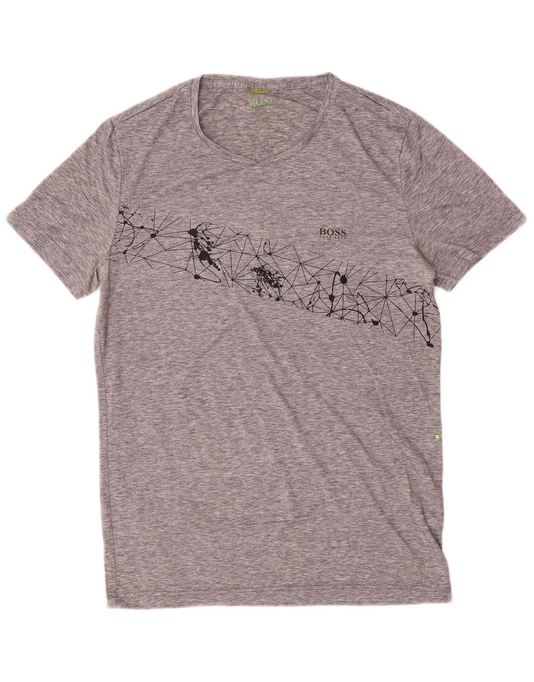 Tricou pentru bărbați Hugo Boss Top Medium Gri Geometric Poliester