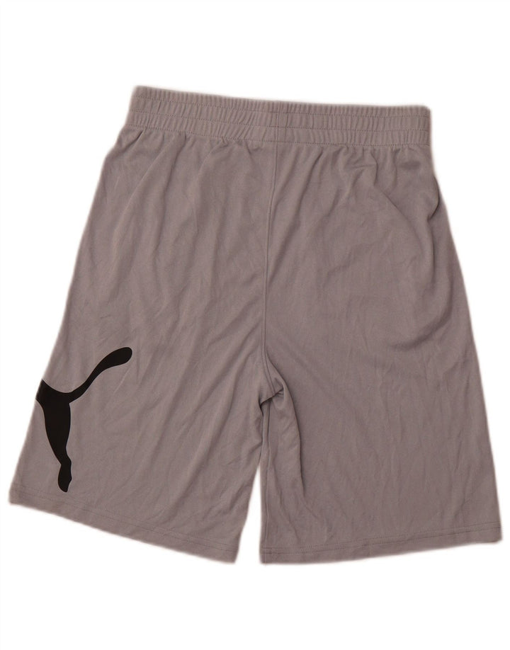 Pantaloni scurți sport grafic PUMA pentru băieți 13-14 ani XL gri