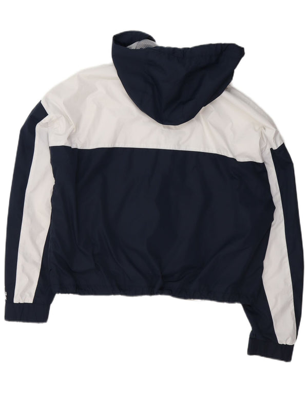 Jachetă de ploaie supradimensionată pentru femei Hollister UK 14 Medium Bleumarin Colorblock