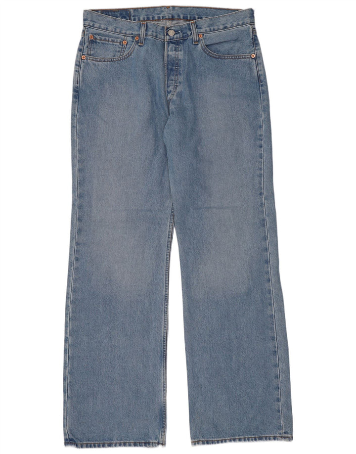 Blugi pentru bărbați Levi's 527 Bootcut W34 L32 Bumbac albastru