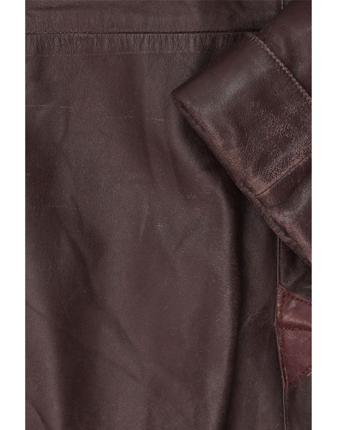 PICCINI Womens Leather Coat UK 14 Medium Burgundy Vintage Piccini and Second-Hand Piccini from Messina Hembry 