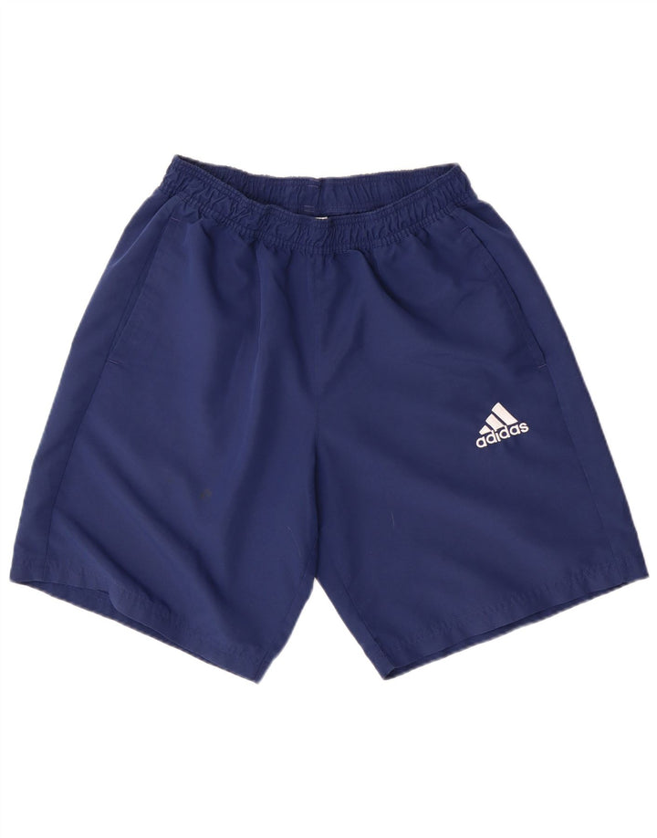 Pantaloni scurți sport ADIDAS pentru bărbați, poliester mediu bleumarin