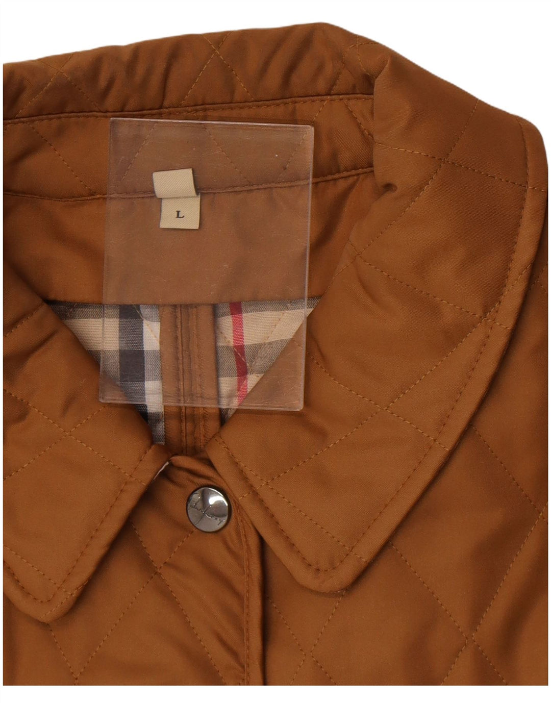 Jachetă matlasată Burberry pentru femei UK 16, mare, bej, bumbac