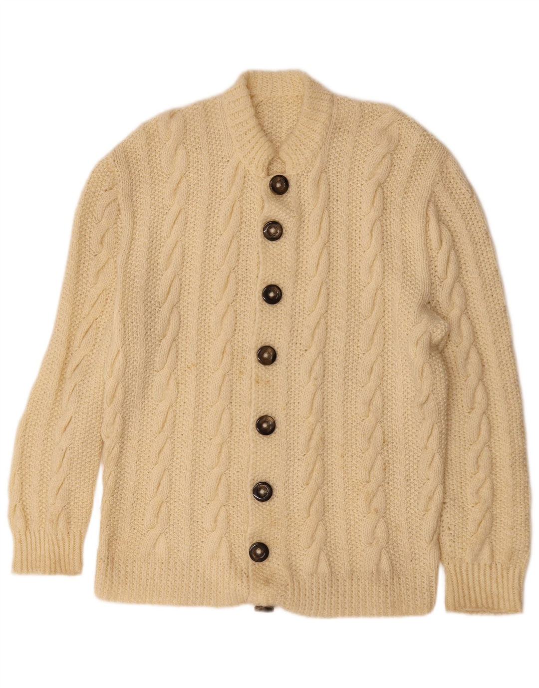 Cardigan Vintage pentru bărbați, mic, alb