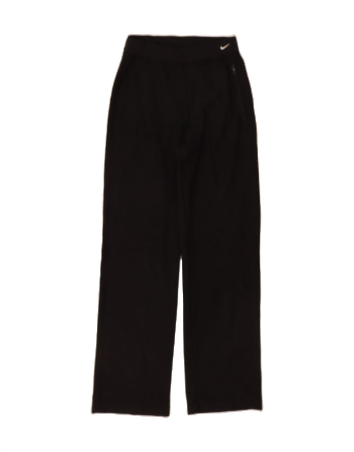 NIKE Womens Tracksuit Trousers US 4/6 Small  Black Polyester Vintage Nike and Second-Hand Nike from Messina Hembry 