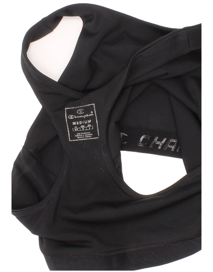 Champion Sutien Sport Grafic pentru Femei Top Mediu Negru Sport