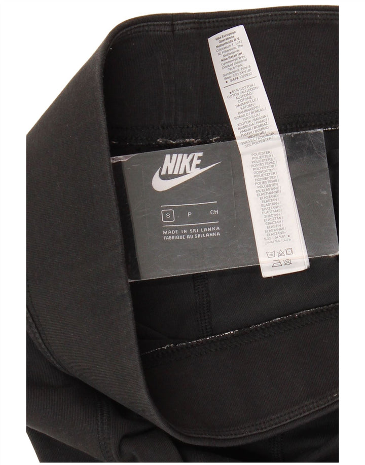 Leggings grafic NIKE pentru femei UK 10, bumbac negru mic