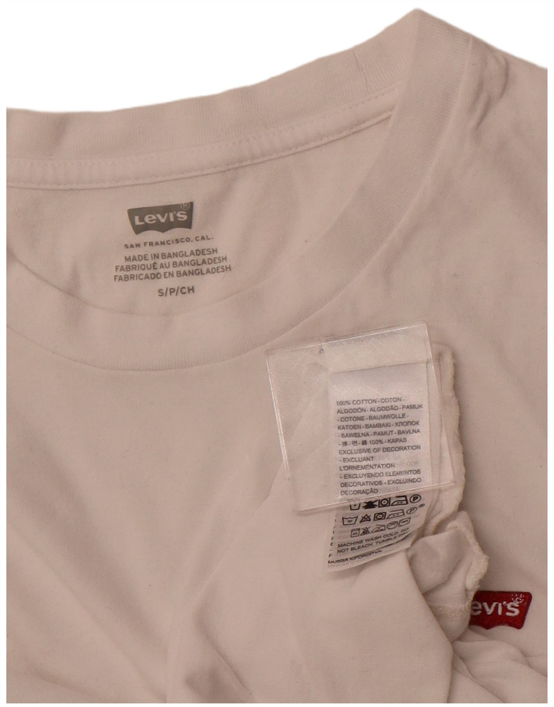 Tricou pentru femei LEVI'S Top UK 10 Small White Bumbac