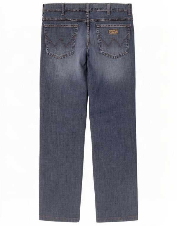 Blugi drepte stretch pentru bărbați Wrangler Texas W36 L32 Bumbac albastru