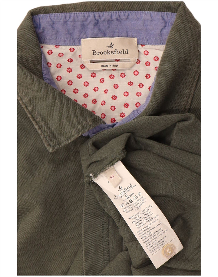 Cămașă polo Brooksfield pentru bărbați IT 52 mare bumbac kaki