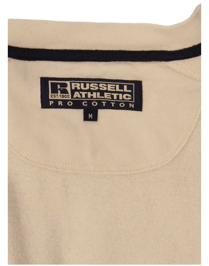 RUSSELL ATHLETIC Hanorac pentru bărbați Pulover mediu alb