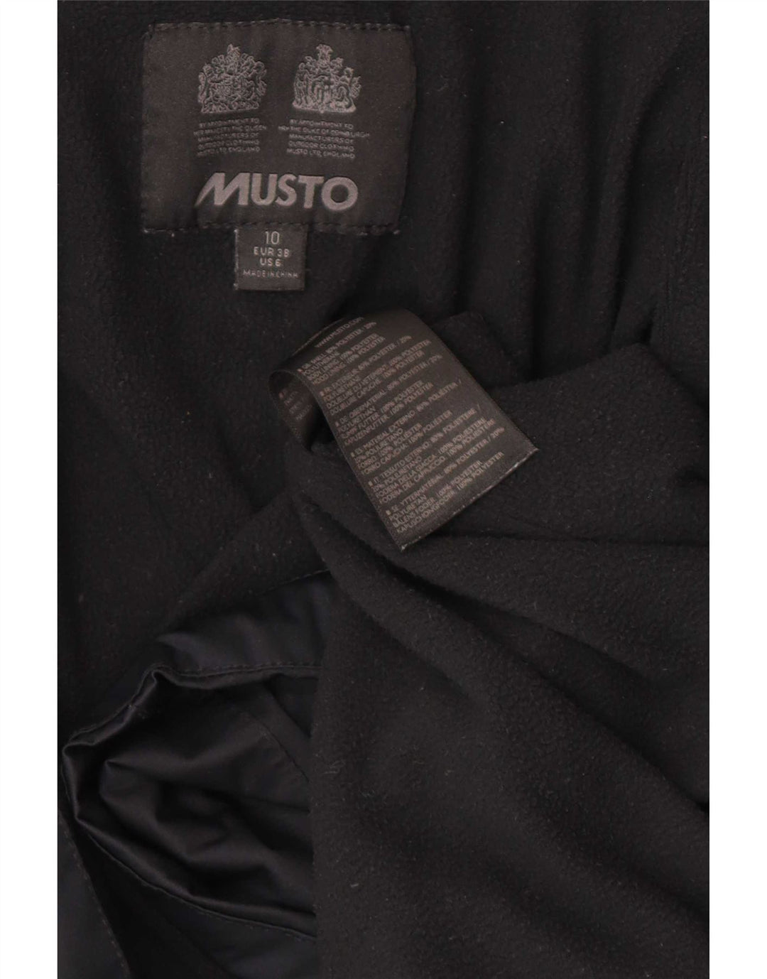 Jachetă de vânt supradimensionată cu glugă pentru femei Musto UK 10 Small Black