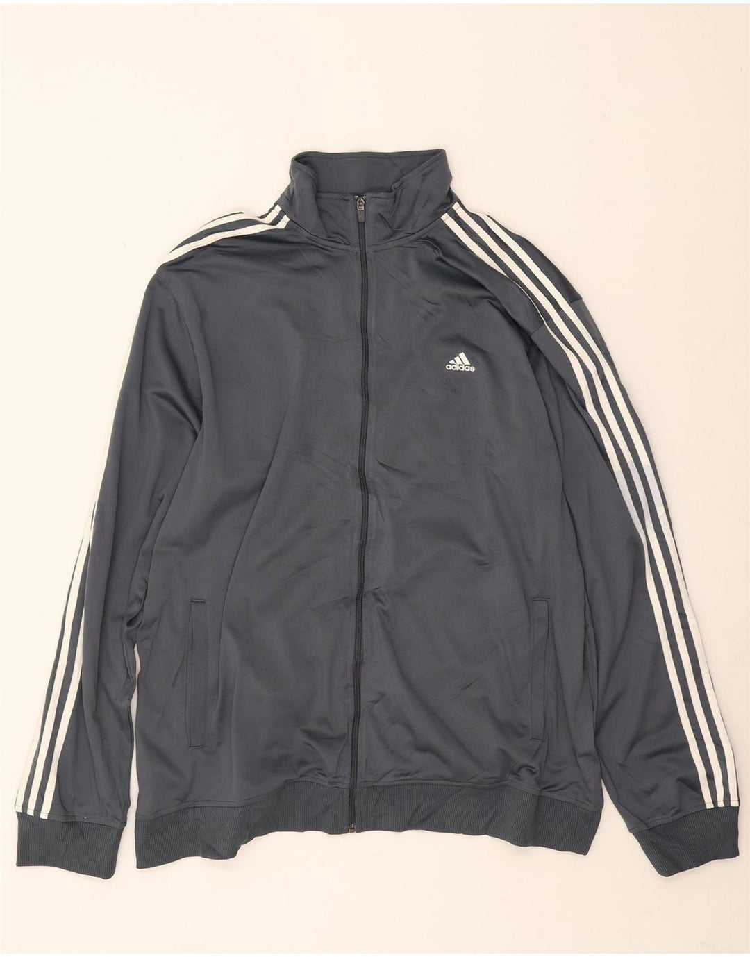 Jachetă de trening Adidas Climalite pentru bărbați, 2XL, poliester gri